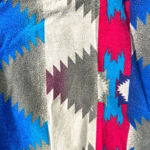 Vintage Woolrich Woolen Mills Aztec Oversized Chamois Popover Tunic Shirt - Picture 4 of 7